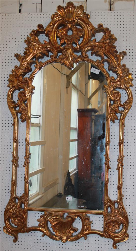 Large ornate gilt mirror